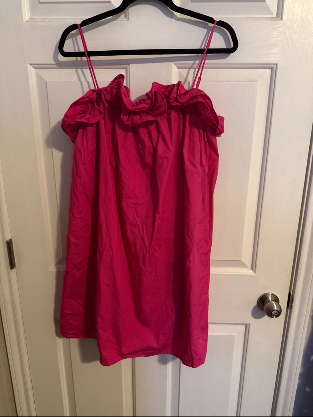 H&M Hot Pink Ruffle-Front Casual Dress - Picture 4 of 4